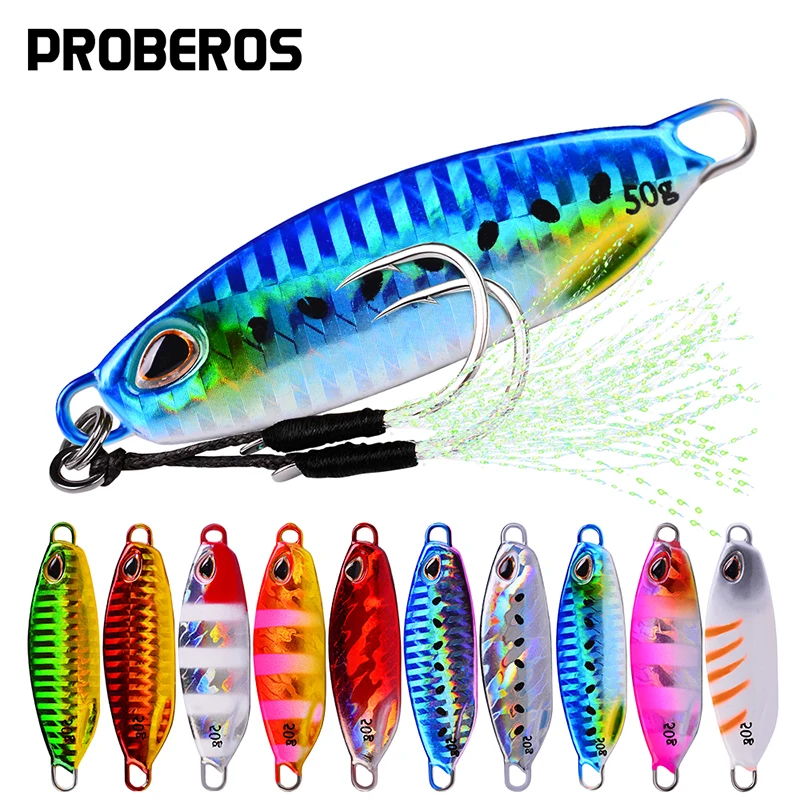 PROBEROS 5Pcs/lot Drag Metal Cast Jigging Spoon 10g-15g-20g-30g-40g-50g Shore Casting Jig Fish Sea Bass Hard Baits Fishing
PROBEROS 5Pcs/lot Drag Metal Cast Jigging Spoon 10g-15g-20g-30g-40g-50g Shore Casting Jig Fish Sea Bass Hard Baits Fishing