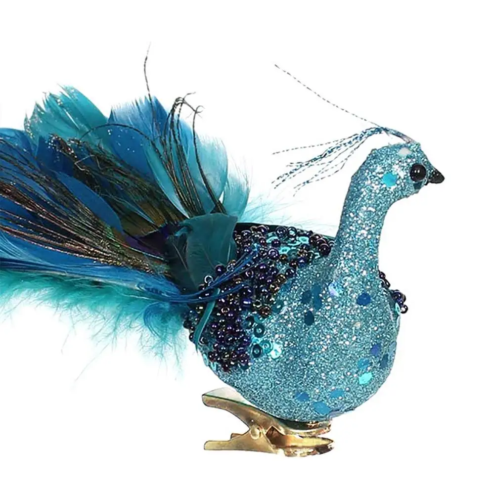 Blue Peacocks Decor Christmas Tree Glitter Peacocks Decoration With Clip Handmade Craft For Home Garden Yard Art Ornament Fes
Blue Peacocks Decor Christmas Tree Glitter Peacocks Decoration With Clip Handmade Craft For Home Garden Yard Art Ornament Fes