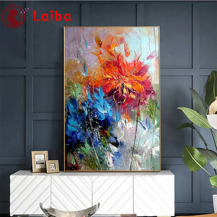 full square round diamond painting Abstract painting blue orange flower diamond mazayka embroidery crystal diamond decor
full square round diamond painting Abstract painting blue orange flower diamond mazayka embroidery crystal diamond decor