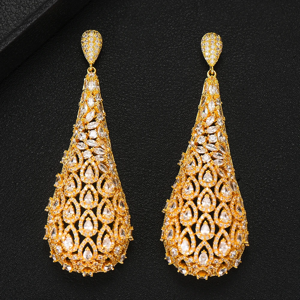 Siscathy Trendy Popular Elegant Full Cubic Zirconia Women Wedding Earring Big Water Drop Earrings For Women Jewelry Addiction
Siscathy Trendy Popular Elegant Full Cubic Zirconia Women Wedding Earring Big Water Drop Earrings For Women Jewelry Addiction