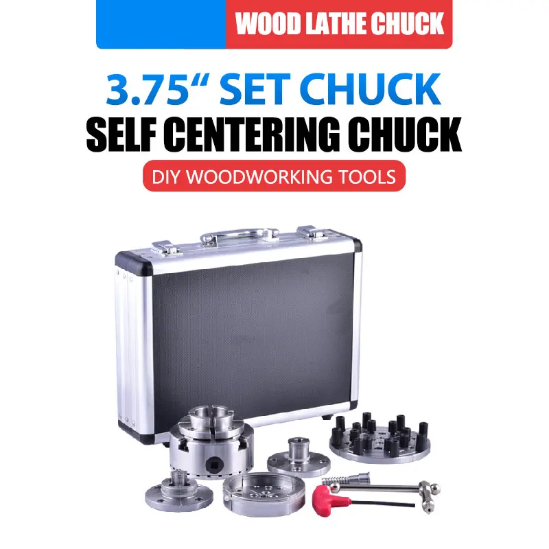 3.75"inch 95mm 4-Jaws Self-center Wood Turning Lathe Chuck Set Accessories Suits Scroll chuck 4 Number Of chucks
3.75"inch 95mm 4-Jaws Self-center Wood Turning Lathe Chuck Set Accessories Suits Scroll chuck 4 Number Of chucks