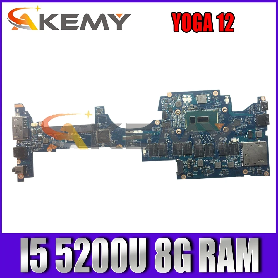 Akemy ZIPS3 LA-A342P для Lenovo Thinkpad Йога 12 Материнская плата ноутбука FRU 00HT706 00HT705 01AY504 I5 5200U 8G RAM 100% тесты работы
Akemy ZIPS3 LA-A342P для Lenovo Thinkpad Йога 12 Материнская плата ноутбука FRU 00HT706 00HT705 01AY504 I5 5200U 8G RAM 100% тесты работы