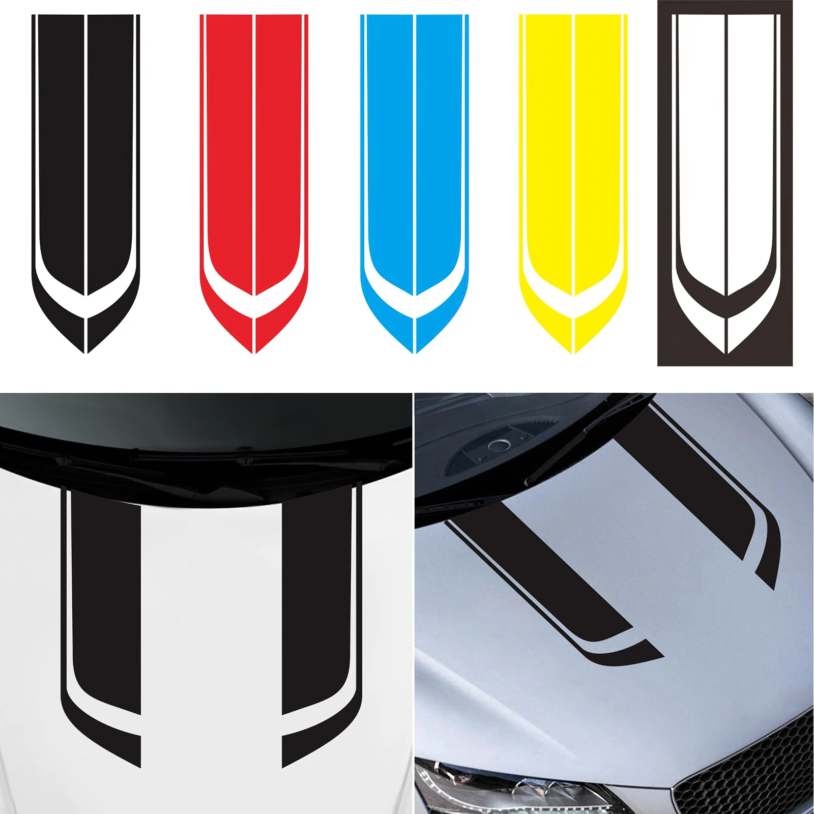 Car Sticker Hood Stripe Pattern Car Decoration Sticker Long-lasting PVC Adhesive Car Sticker for Window Trunk Engine Cover Door
Car Sticker Hood Stripe Pattern Car Decoration Sticker Long-lasting PVC Adhesive Car Sticker for Window Trunk Engine Cover Door