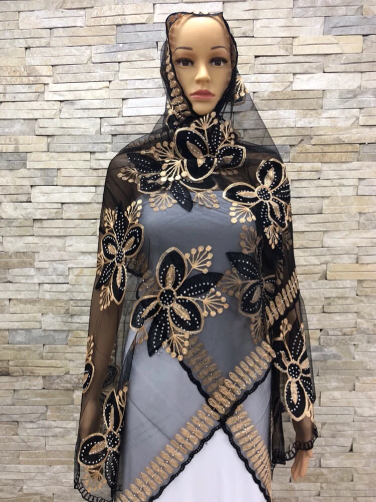 Шарф женский мусульманский маленький африканская Женская шаль х50 см 200 |