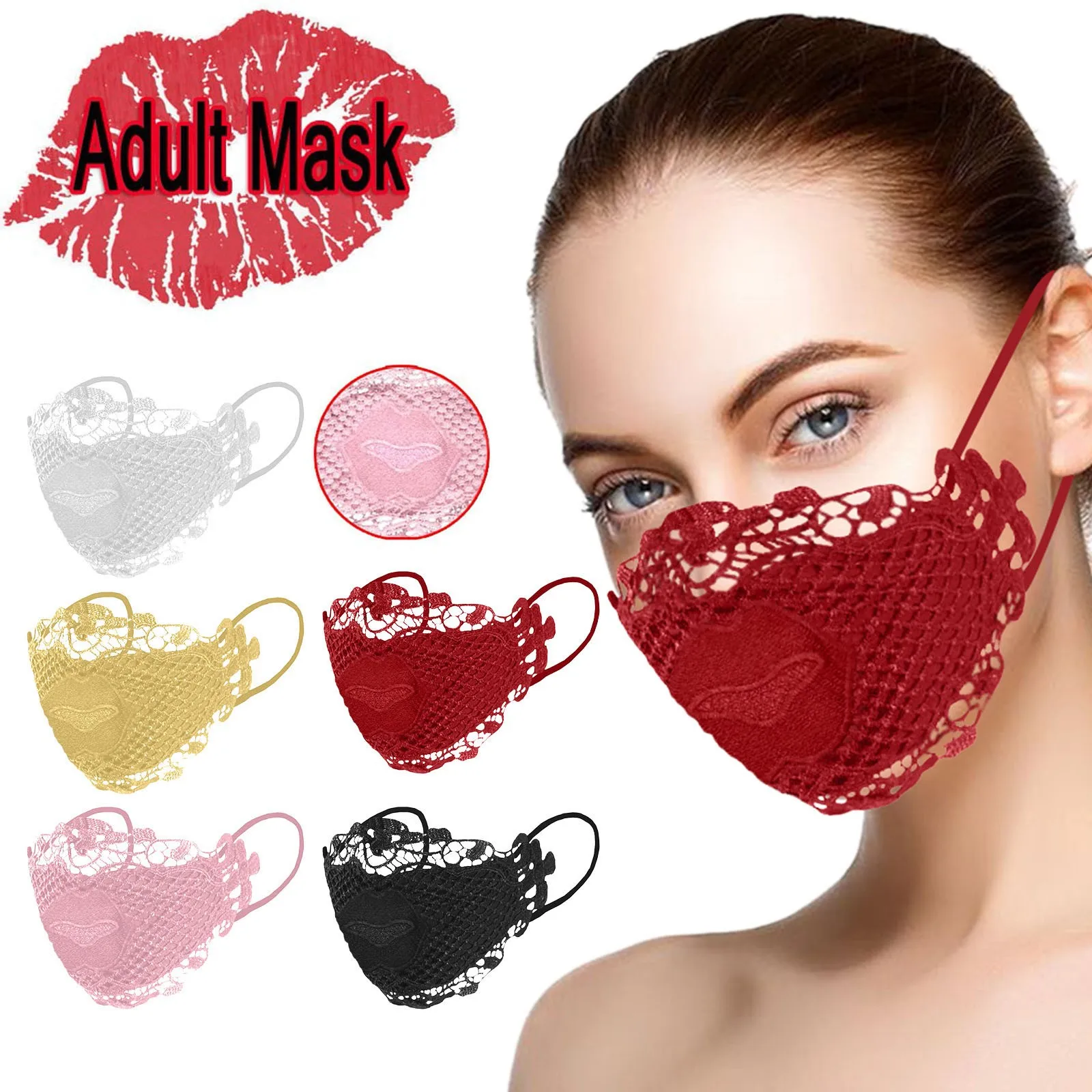 1pc Mouth Mask Adult Solid Delicate Lace Applique Protective Mask Washable Reusable Mouth Face Mask Masque Lavable Femme
1pc Mouth Mask Adult Solid Delicate Lace Applique Protective Mask Washable Reusable Mouth Face Mask Masque Lavable Femme