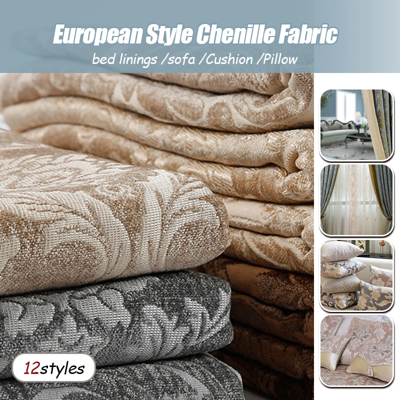 100x143cm European Style Thick Jacquard Chenille Fabric For Diy Sofa Cushion Tablecloth Curtain Upholstery Home Decor Textile
100x143cm European Style Thick Jacquard Chenille Fabric For Diy Sofa Cushion Tablecloth Curtain Upholstery Home Decor Textile