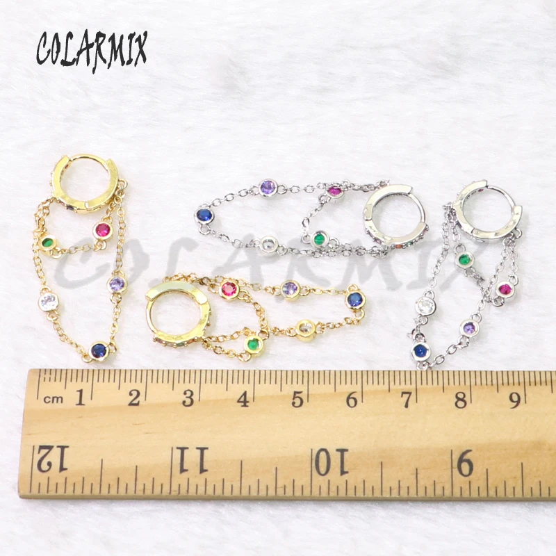 5Pairs chain Hook earrings mix colors crystal earrings dangle earrings accessories for women 50812
5Pairs chain Hook earrings mix colors crystal earrings dangle earrings accessories for women 50812
