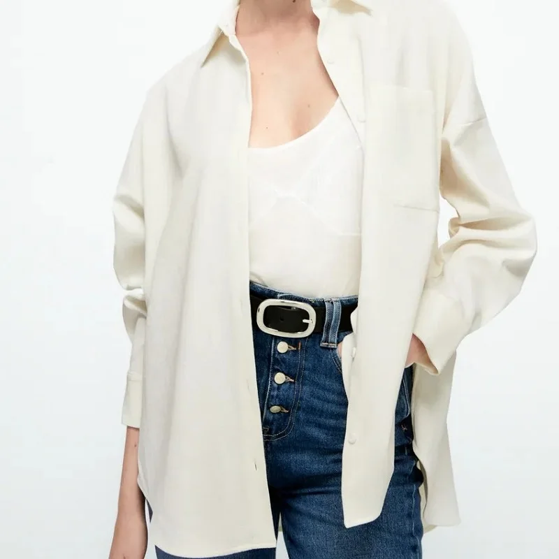 ZXQJ Women 2021 Fashion Pockets Oversized Corduroy Shirts Vintage Long Sleeve Loose Female Blouses Chic Tops
ZXQJ Women 2021 Fashion Pockets Oversized Corduroy Shirts Vintage Long Sleeve Loose Female Blouses Chic Tops