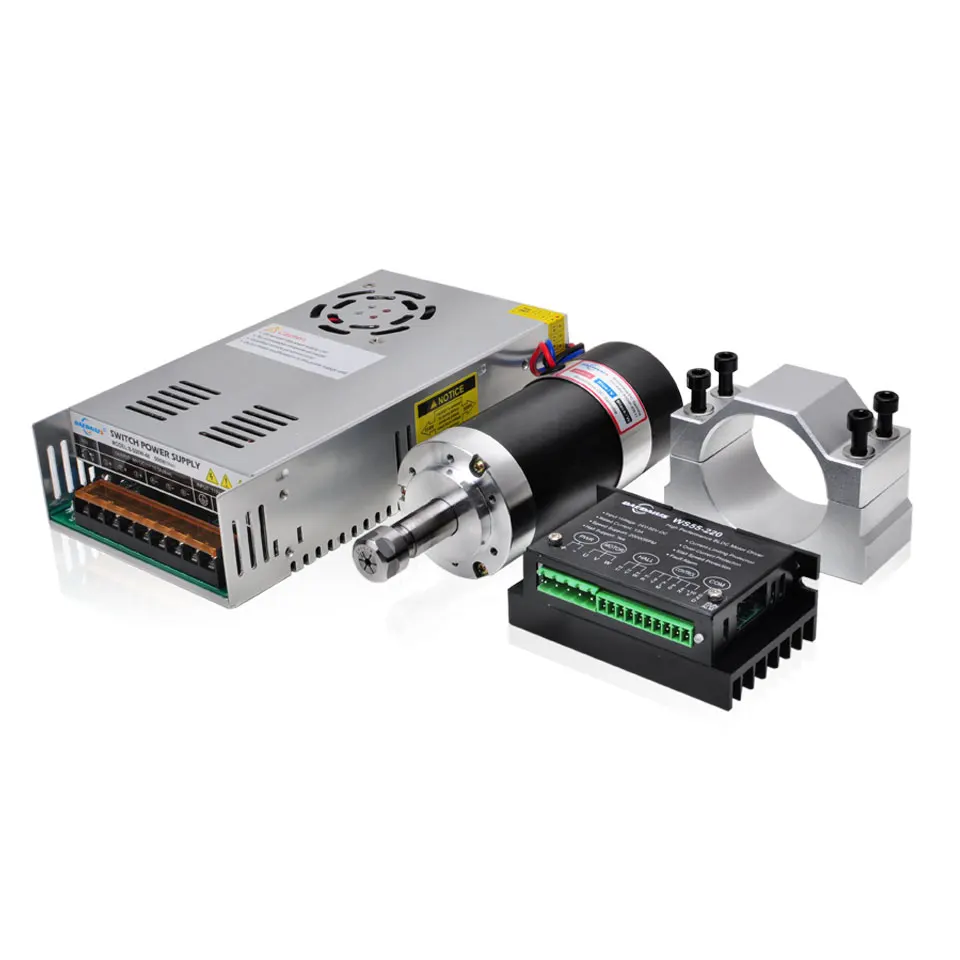Daedalus 400w ER11 CNC Brushless Spindle Motor 48v DC Spindle Motor with BLDC Driver Power Supply Spindle Clamp
Daedalus 400w ER11 CNC Brushless Spindle Motor 48v DC Spindle Motor with BLDC Driver Power Supply Spindle Clamp