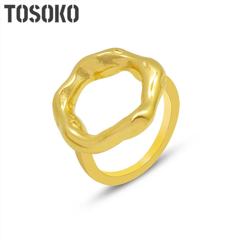 TOSOKO Stainless Steel Jewelry Irregular Geometry Earring Ring Set Female Fashion Flower Hollow Ring Earrings BSF530-BSA251
TOSOKO Stainless Steel Jewelry Irregular Geometry Earring Ring Set Female Fashion Flower Hollow Ring Earrings BSF530-BSA251