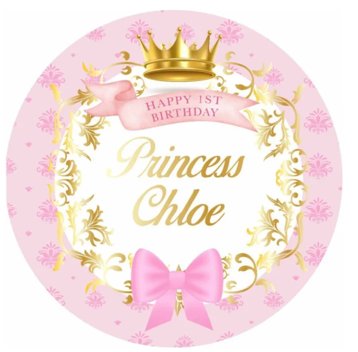 Prince Princess Baby Shower Circle Backdrop Cover Round Cover Crown Royal Blue Birthday Party Background Photobooth
Prince Princess Baby Shower Circle Backdrop Cover Round Cover Crown Royal Blue Birthday Party Background Photobooth