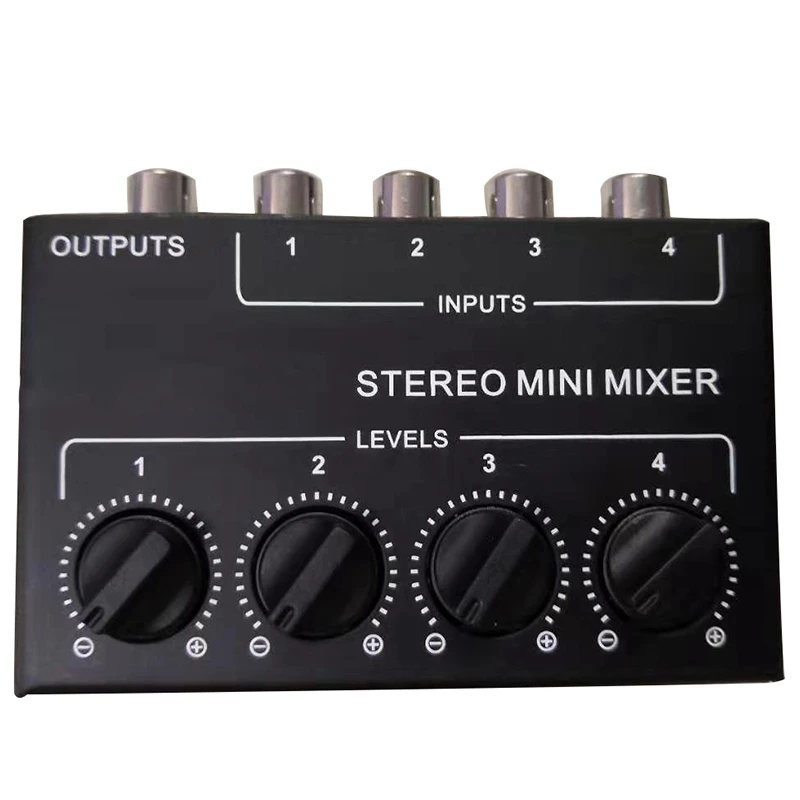 Cx400 Mini Stereo Rca 4-Channel Passive Mixer Small Mixer Mixer Stereo Dispenser for Live and Studio 
Cx400 Mini Stereo Rca 4-Channel Passive Mixer Small Mixer Mixer Stereo Dispenser for Live and Studio