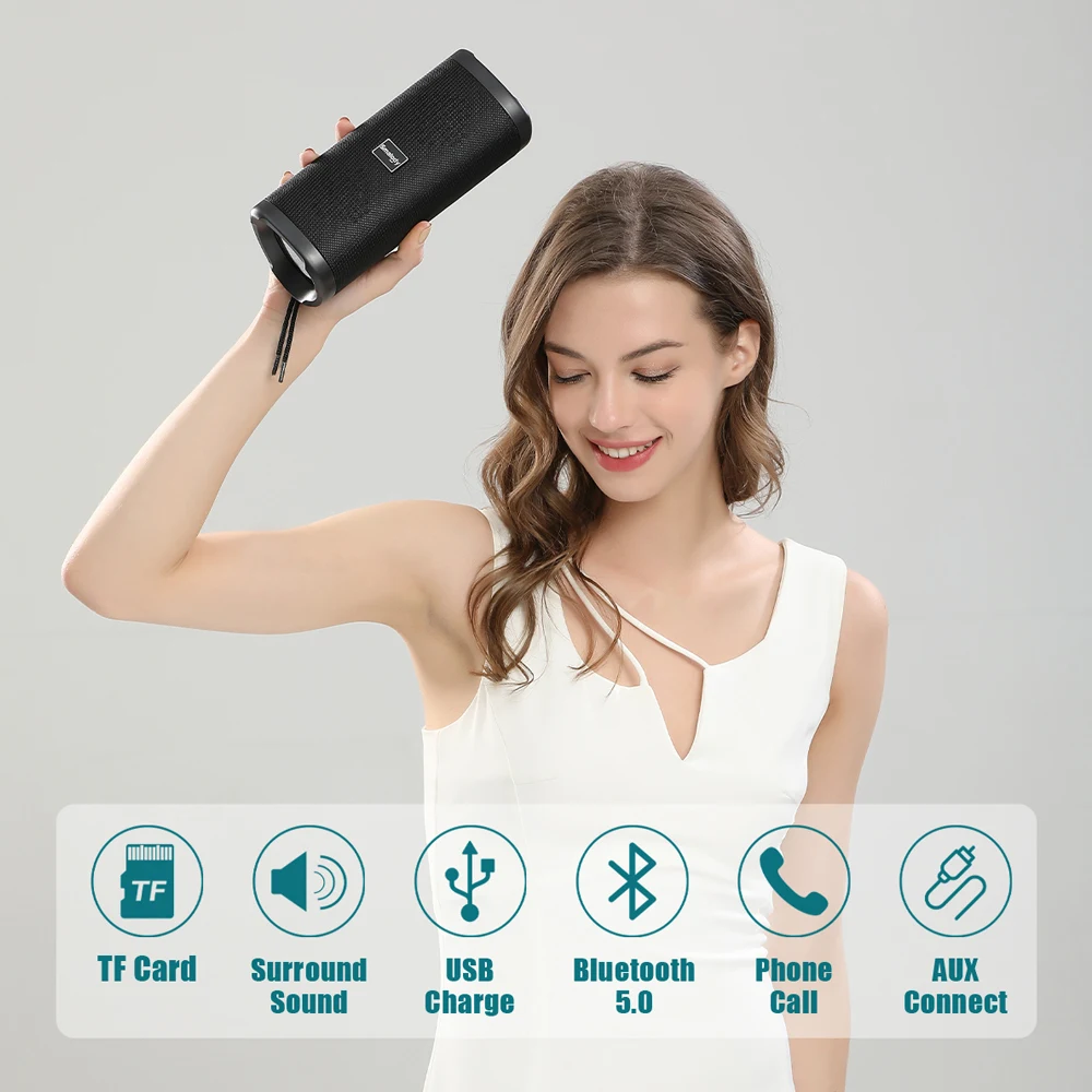 TWS Wireless Bluetooth 5.0 Speaker 20W 2500mAh Waterproof Portable Subwoofer 3D Surround Loudspeaker Sound Box TF Card
TWS Wireless Bluetooth 5.0 Speaker 20W 2500mAh Waterproof Portable Subwoofer 3D Surround Loudspeaker Sound Box TF Card