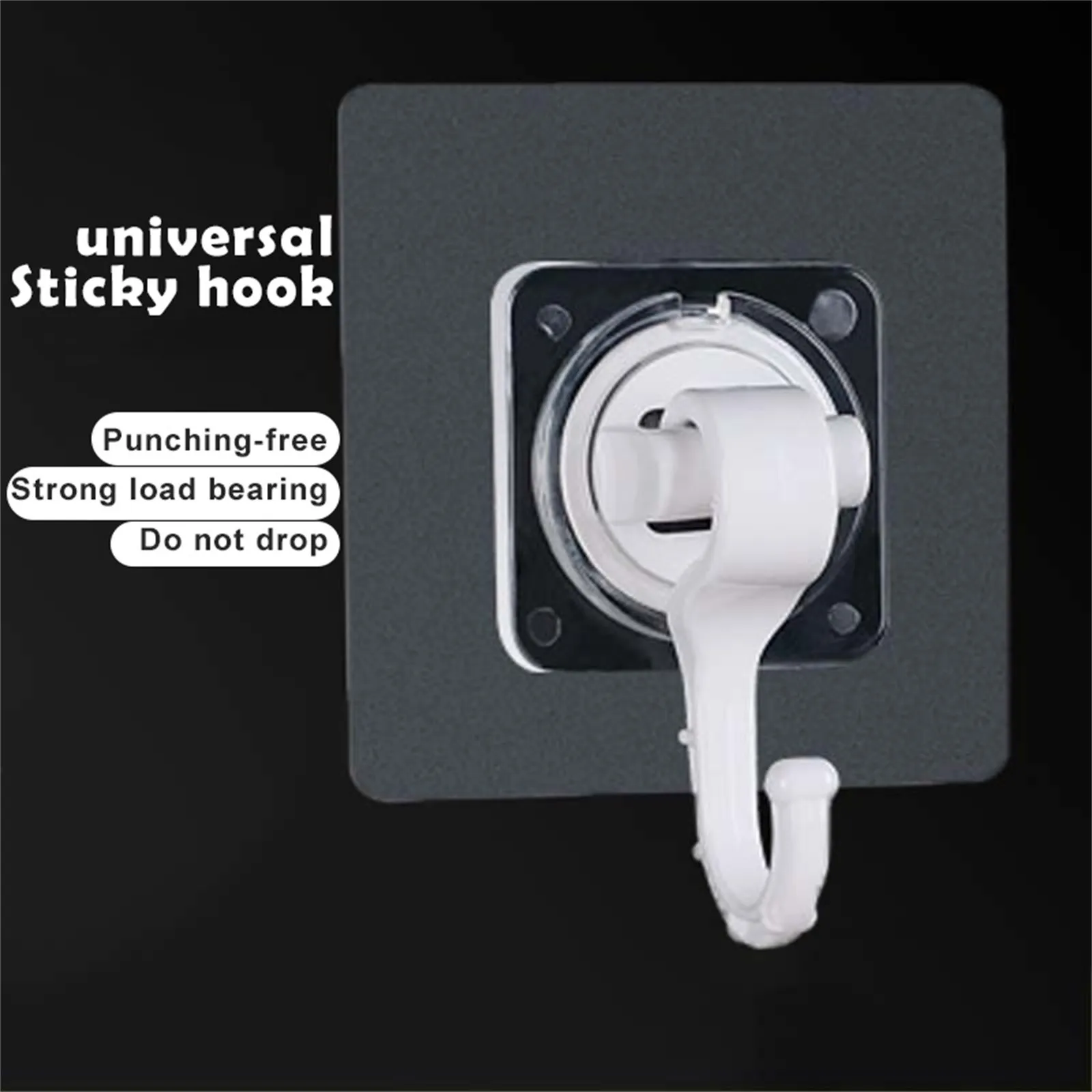 Punch-free Rotatable Hook Plastic Powerful Adhesive Ceiling Multi-purpose Hooks Hanging For Clothes Towel Hat Bathroom Accessory
Punch-free Rotatable Hook Plastic Powerful Adhesive Ceiling Multi-purpose Hooks Hanging For Clothes Towel Hat Bathroom Accessory