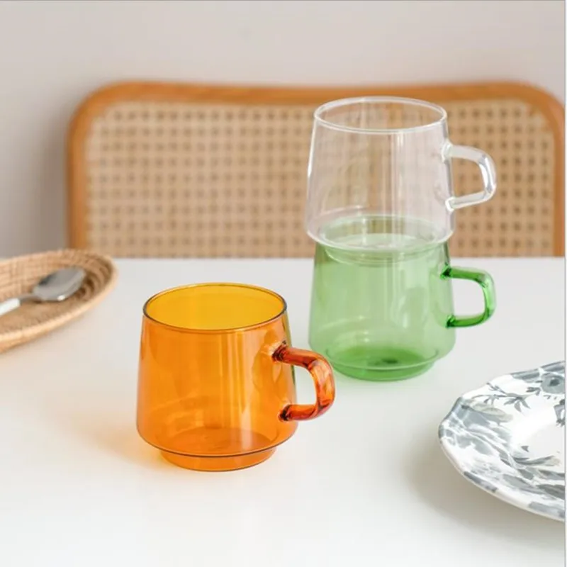 Ins Nordic Coffee Cup Latte Colored Glass Vintage Water Tea Milk Glass Cup Transparent Heat-resistant Wedding Glass Mug
Ins Nordic Coffee Cup Latte Colored Glass Vintage Water Tea Milk Glass Cup Transparent Heat-resistant Wedding Glass Mug