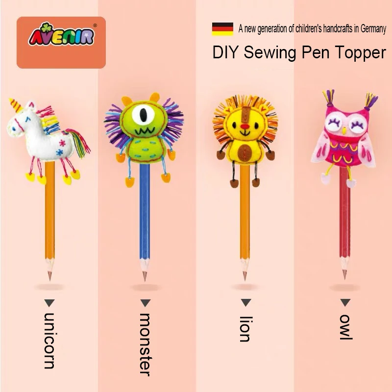 DIY Sewing Pen Topper Children Non-woven Fabric Hand-sewn Doll Making Material Set Pendant Decorations Kids 5Y+
DIY Sewing Pen Topper Children Non-woven Fabric Hand-sewn Doll Making Material Set Pendant Decorations Kids 5Y+
