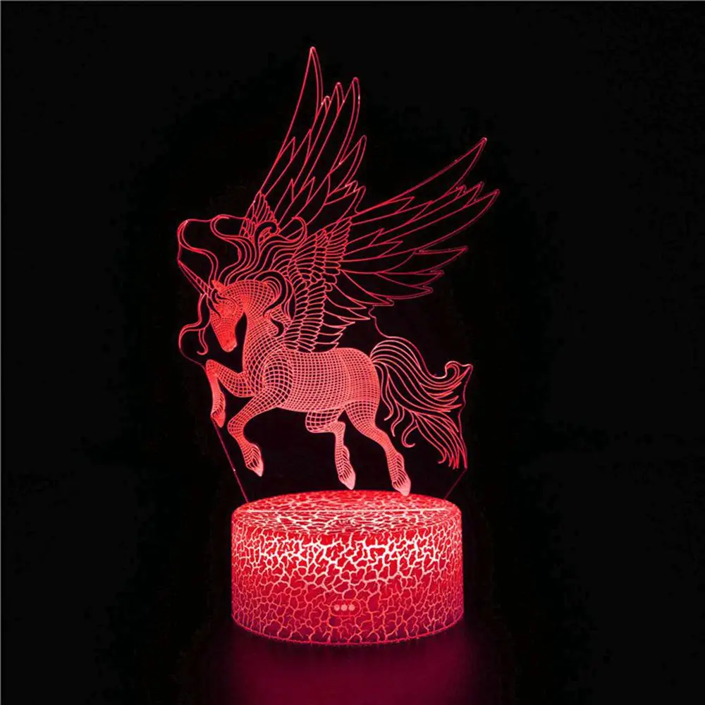 New 3D Night Light for Unicorn Doll Toy Girl Heart Kawaii Princess Room Mini Animal Model Unicorn Horse Doll Model Wild Animal
New 3D Night Light for Unicorn Doll Toy Girl Heart Kawaii Princess Room Mini Animal Model Unicorn Horse Doll Model Wild Animal