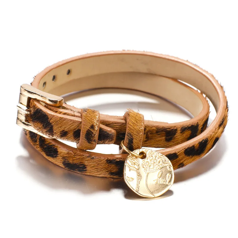 European And American Fashion Exaggeration Geometry National Style Leopard Print Life Tree Pendant Bracelet Lady
European And American Fashion Exaggeration Geometry National Style Leopard Print Life Tree Pendant Bracelet Lady