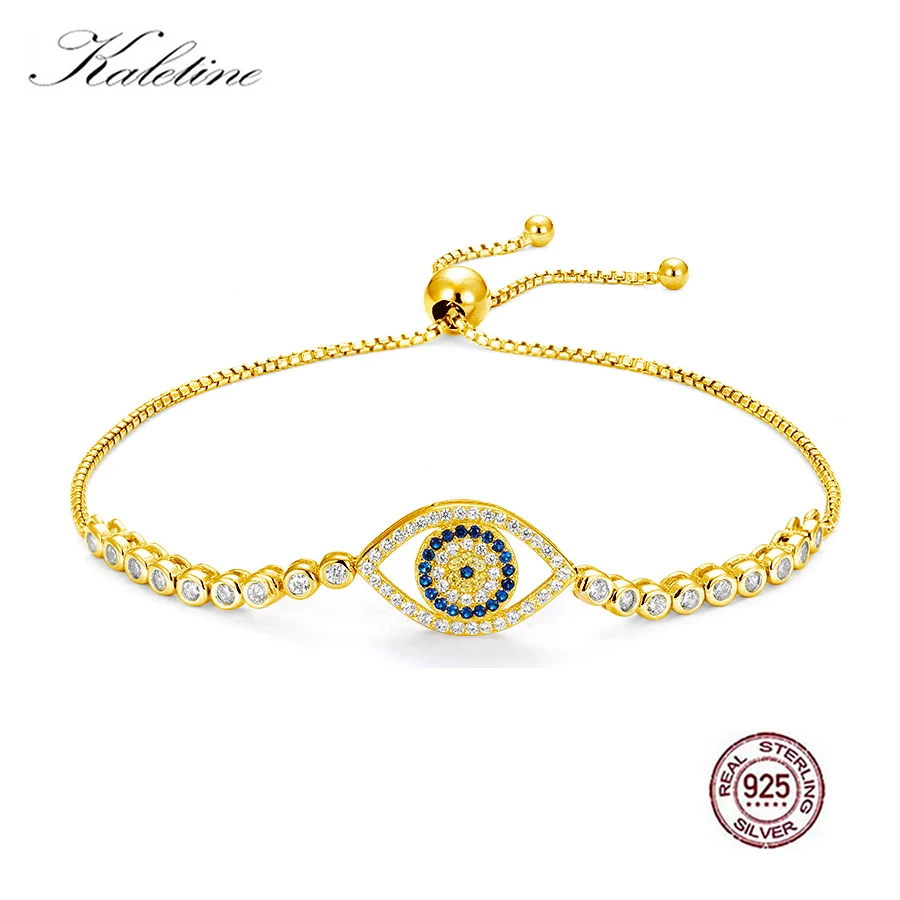 Kaletine Pure 925 Sterling Silver Tennis Bracelet Charm Blue Eye Stone Bracelets for Women Lucky Turkey Jewelry Fashion 2019
Kaletine Pure 925 Sterling Silver Tennis Bracelet Charm Blue Eye Stone Bracelets for Women Lucky Turkey Jewelry Fashion 2019