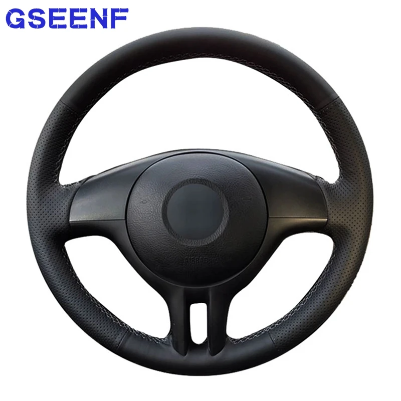 For BMW E39 E46 325i E53 X5 Braid On The Car Steering Wheel Cover Hand-stitched Wearable Customize Black Artificial Leather
For BMW E39 E46 325i E53 X5 Braid On The Car Steering Wheel Cover Hand-stitched Wearable Customize Black Artificial Leather