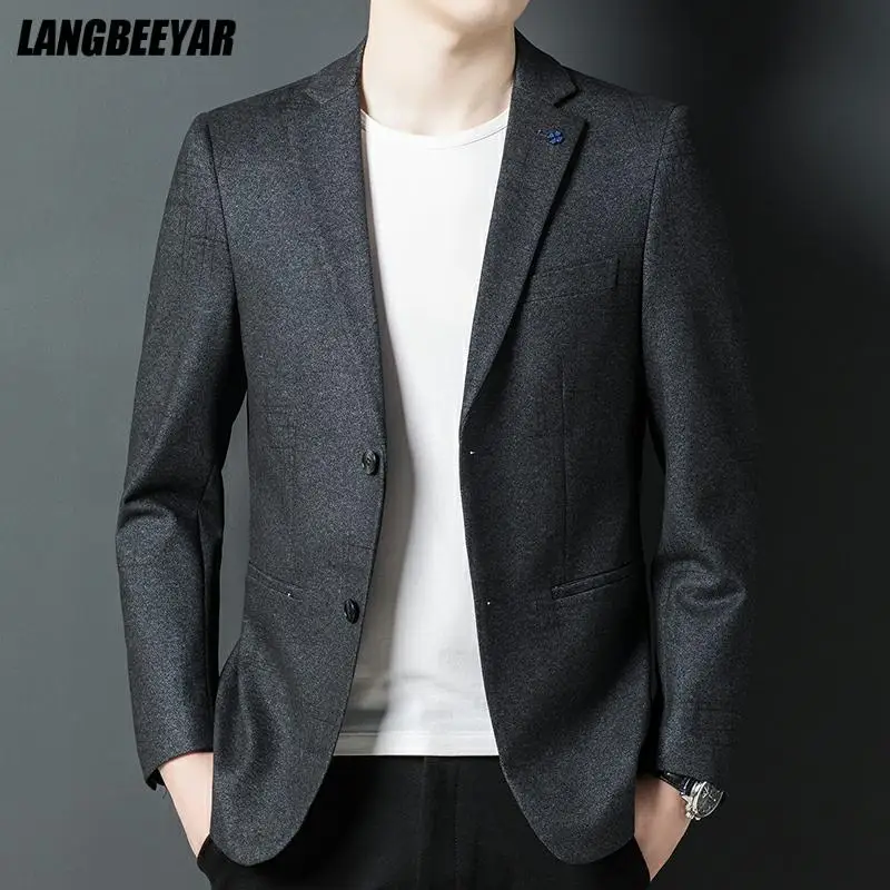 Top Grade Designer Brand Luxury Casual Fashion Elegant British Style Men Blazers Slim Fit Jacket Elegant Suit Coat Men Clothes
Top Grade Designer Brand Luxury Casual Fashion Elegant British Style Men Blazers Slim Fit Jacket Elegant Suit Coat Men Clothes