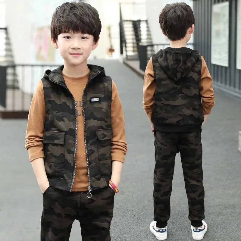 Children's Clothing Baby Boy Winter Clothes 3PCS Letter Tracksuit Camouflage Tops Pants Suit Kids Clothes Boys 10 To 12 Year Old
Children's Clothing Baby Boy Winter Clothes 3PCS Letter Tracksuit Camouflage Tops Pants Suit Kids Clothes Boys 10 To 12 Year Old