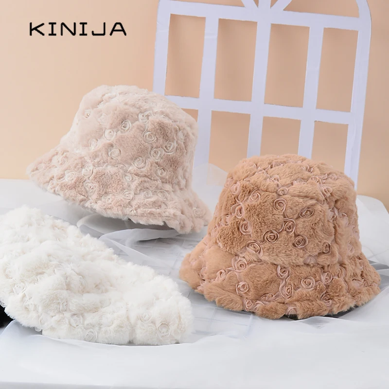 Velvet Bucket hat women winter fur warm basin cap Russia fashion Elegant lady Plush thicken solid hats Rose Pearl Panama cap
Velvet Bucket hat women winter fur warm basin cap Russia fashion Elegant lady Plush thicken solid hats Rose Pearl Panama cap