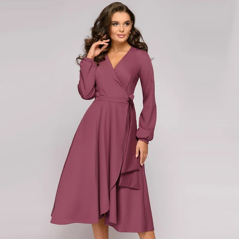 ZOGAA Women Vintage Sashes A-line Party Dress Long Sleeve Sexy V neck Solid Elegant Casual Dress Summer New Fashion Women Dress
ZOGAA Women Vintage Sashes A-line Party Dress Long Sleeve Sexy V neck Solid Elegant Casual Dress Summer New Fashion Women Dress