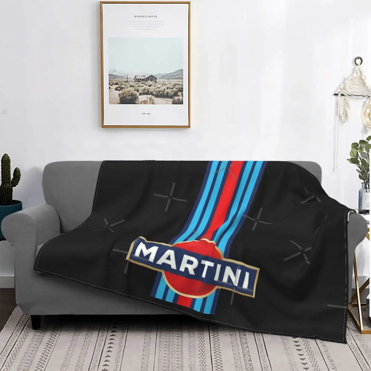 Martini Racing-colcha a cuadros para cama, manta Thermal para sofna, colcha de verano 
Martini Racing-colcha a cuadros para cama, manta Thermal para sofna, colcha de verano