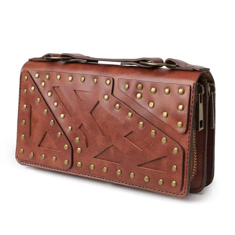 Steampunk Wallet Card Holder Unisex 2021 New Long Large Capacity Double Zipper Rivet Retro Clutch Wallets Phone Purse
Steampunk Wallet Card Holder Unisex 2021 New Long Large Capacity Double Zipper Rivet Retro Clutch Wallets Phone Purse