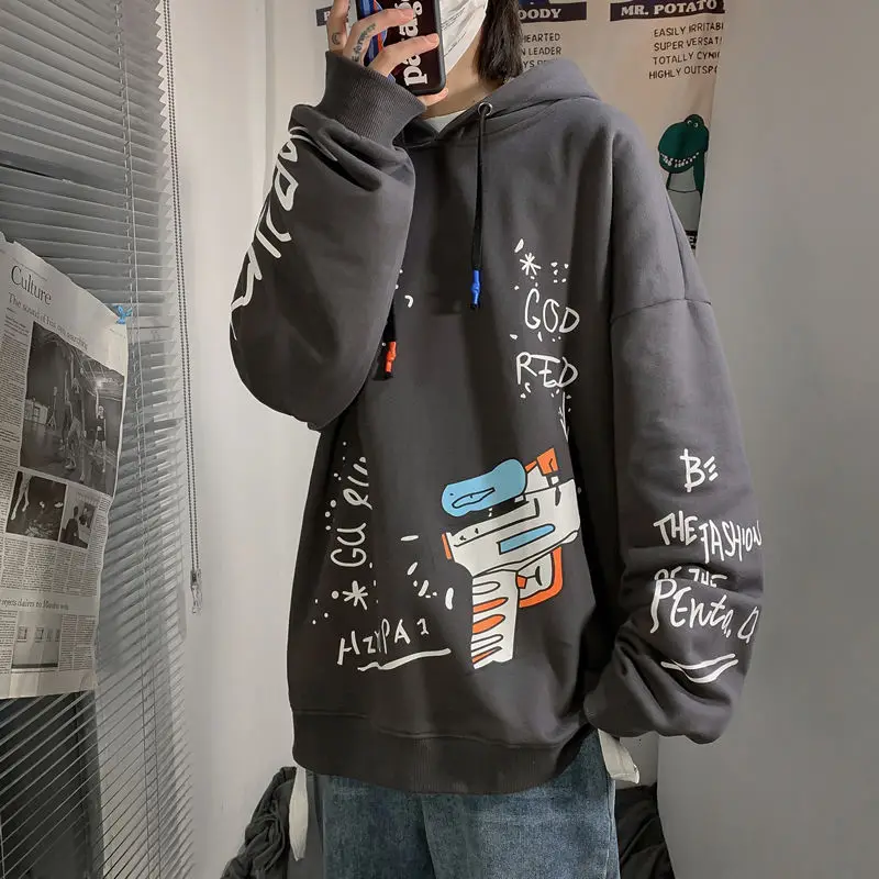 Autumn 2020 New Men's T-neck Sweatshirt Ins Fashion Cartoon Printing Korean Candy Color Loose Pullover Jacket Large Size S-3XL
Autumn 2020 New Men's T-neck Sweatshirt Ins Fashion Cartoon Printing Korean Candy Color Loose Pullover Jacket Large Size S-3XL