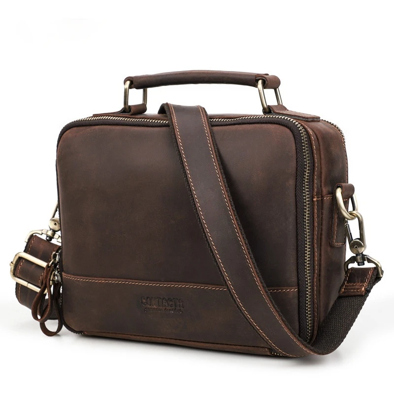 Fashion Men's Genuine Leather Crossbody Bags Men Business Flap Shoulder Messenger Bags Brand Male Sling Bag For Ipad Cell Phone
Fashion Men's Genuine Leather Crossbody Bags Men Business Flap Shoulder Messenger Bags Brand Male Sling Bag For Ipad Cell Phone