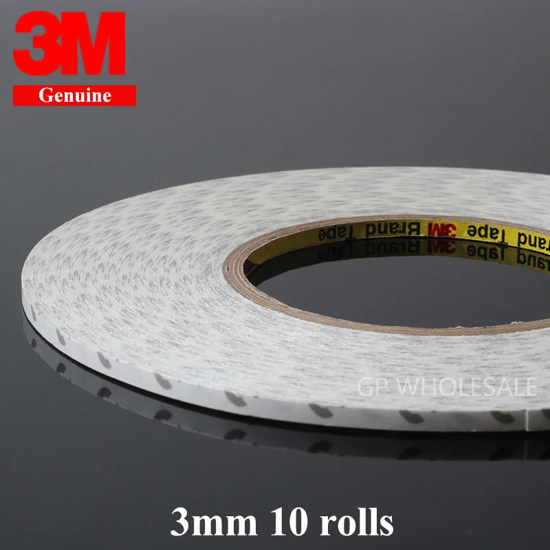 10x 3mm*50M 3M 9080 2 Faces Sticky Tape for LED Strip, Electrics Control Panel LCD Display Nameplate Assemble
10x 3mm*50M 3M 9080 2 Faces Sticky Tape for LED Strip, Electrics Control Panel LCD Display Nameplate Assemble