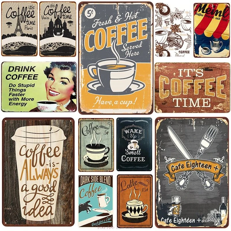 Retro Signs Coffee MetalTin Sign Vintage Pin Up Shabby Poster Decor Metal Wall Art Decor Signs Wall Decor for Bar Pub Club
Retro Signs Coffee MetalTin Sign Vintage Pin Up Shabby Poster Decor Metal Wall Art Decor Signs Wall Decor for Bar Pub Club
