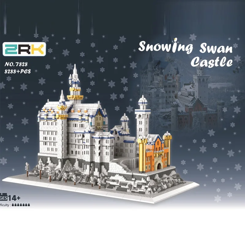 Snowing Swan Stone Castle ZRK-7828 Building Blocks Diamond Famous Architecture Micro Bricks Gifts for Kids Christmas Gifts
Snowing Swan Stone Castle ZRK-7828 Building Blocks Diamond Famous Architecture Micro Bricks Gifts for Kids Christmas Gifts