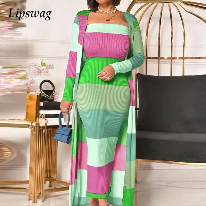 Women Winter Elegant Stripe Print Cardigan Dress Set Autumn Vintage Long Sleeve Dress + Long Top Outwear Suit Casual Slim Outfit
Women Winter Elegant Stripe Print Cardigan Dress Set Autumn Vintage Long Sleeve Dress + Long Top Outwear Suit Casual Slim Outfit
