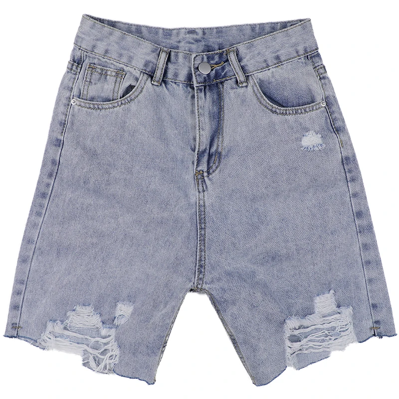 GVUW Women Wide Leg Denim Burrs Hole Asymmetrical Shorts New High Waist Loose Fit Fashion Tide Spring Summer 2021 20D1477 
GVUW Women Wide Leg Denim Burrs Hole Asymmetrical Shorts New High Waist Loose Fit Fashion Tide Spring Summer 2021 20D1477
