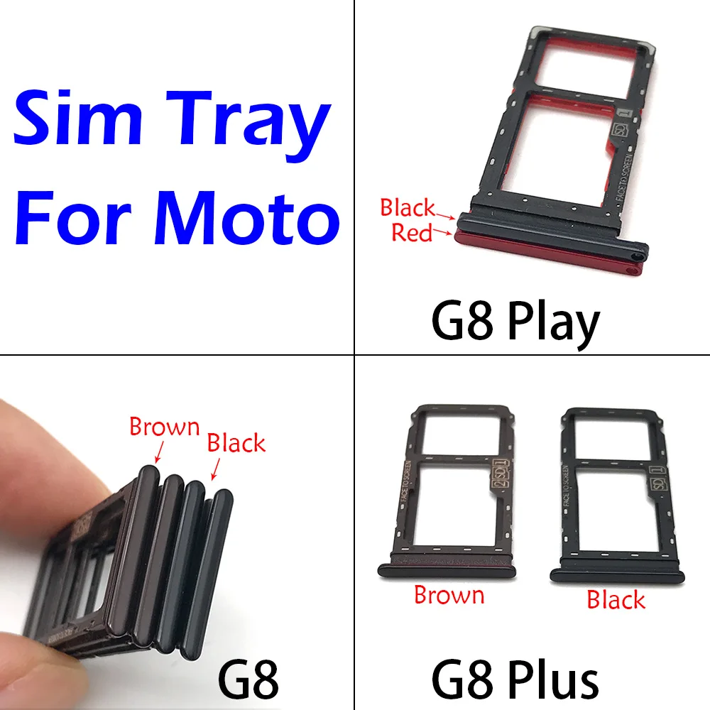 New For Motorola Moto G8 / G8 Plus / G8 Play Sim Card Tray Reader Socket Slot Holder Replacement Part
New For Motorola Moto G8 / G8 Plus / G8 Play Sim Card Tray Reader Socket Slot Holder Replacement Part