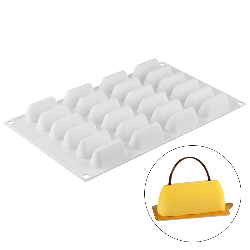 Silicone Mold 24 Cavities Bag Shaped Chocolate Molds 3D DIY Baking Cheese Cake Mould Muffin Pudding Cakes Decorating Tools
Silicone Mold 24 Cavities Bag Shaped Chocolate Molds 3D DIY Baking Cheese Cake Mould Muffin Pudding Cakes Decorating Tools