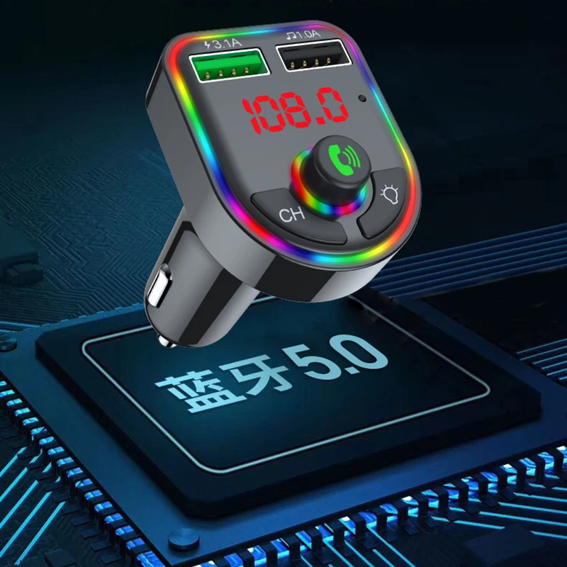 FM Transmitter Wireless Bluetooth Car Kit Handsfree Car MP3 Audio Music Player Dual USB Radio Modulator Car Kit 3.1A USB Charger
FM Transmitter Wireless Bluetooth Car Kit Handsfree Car MP3 Audio Music Player Dual USB Radio Modulator Car Kit 3.1A USB Charger