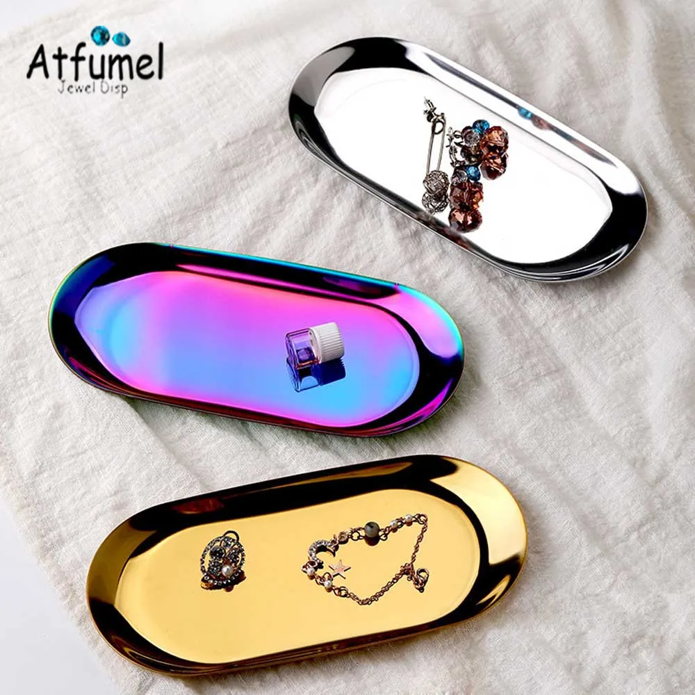 Fashion Oval Shape Jewelry Storage Tray Metal Cosmetics Display Box Fruteiras De Cozinha Organizer Tray Jewelry Ring Watch Tray
Fashion Oval Shape Jewelry Storage Tray Metal Cosmetics Display Box Fruteiras De Cozinha Organizer Tray Jewelry Ring Watch Tray