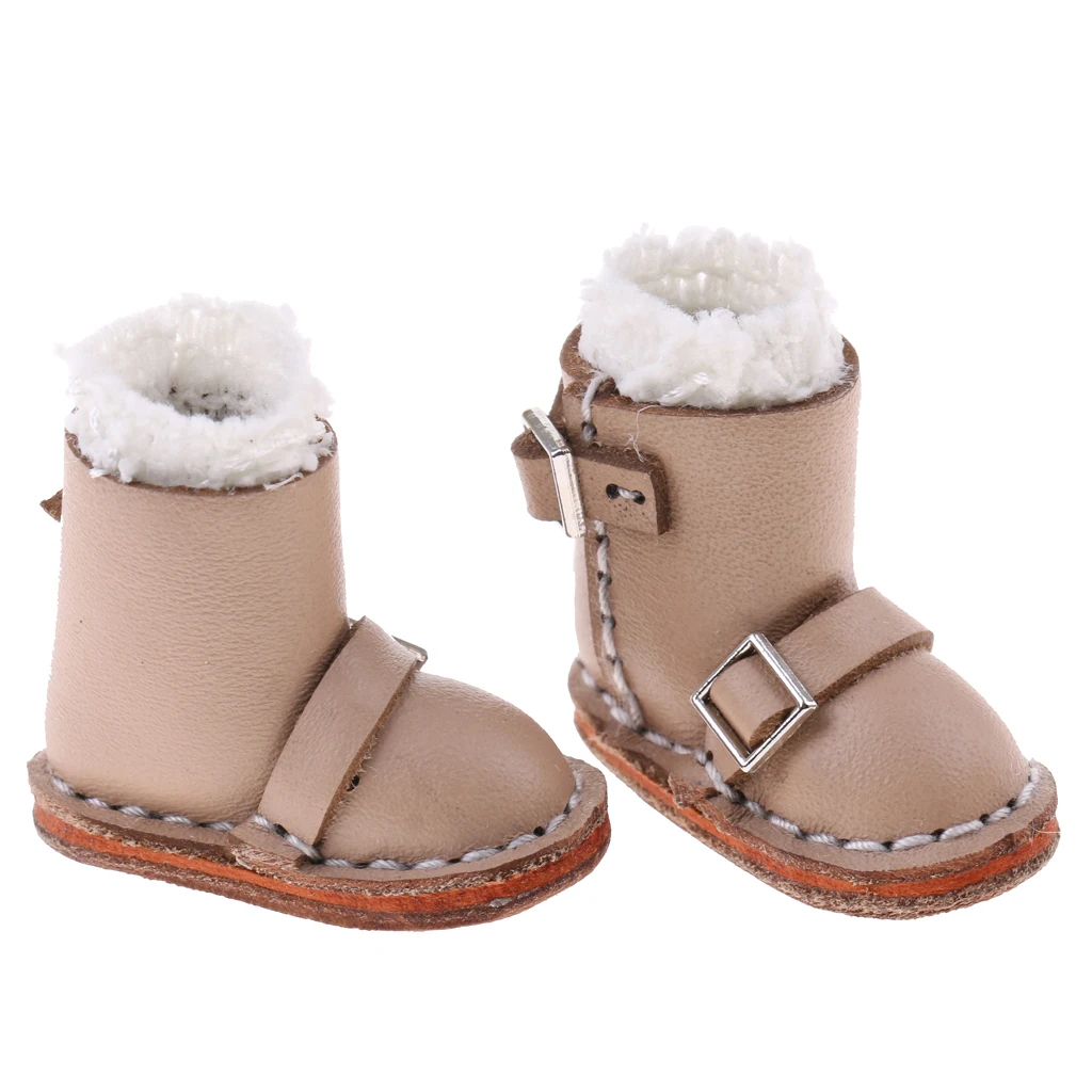 Handmade Shoes PU Winter Boots with Buckle Straps for 1/6 Blythe Doll Clothes Accessory - Apricot
Handmade Shoes PU Winter Boots with Buckle Straps for 1/6 Blythe Doll Clothes Accessory - Apricot