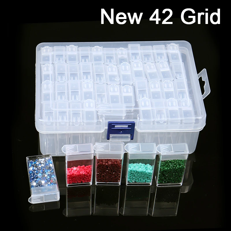 42 Grids Square Diamond Painting Tools Beads Container Rhinestone Storage Box Diamond Painting Accessories Tools
42 Grids Square Diamond Painting Tools Beads Container Rhinestone Storage Box Diamond Painting Accessories Tools