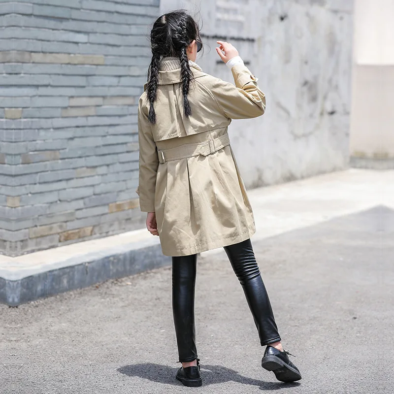 Girl Trench Coat 2020 Autumn Belt Double-breasted Kids Trench Coat Fashion High-grade Teenage Long Windbreaker
Girl Trench Coat 2020 Autumn Belt Double-breasted Kids Trench Coat Fashion High-grade Teenage Long Windbreaker