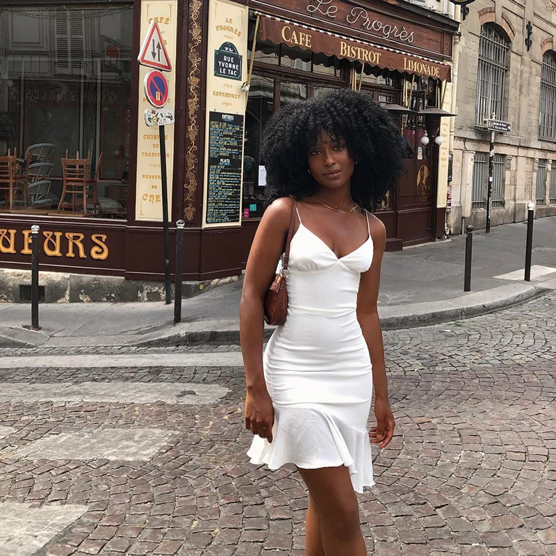 Vacation bandage dresses Spaghetti Ruffles Straps Mini Club Dress Elegant Sleeveless Slip Women Summer Dress Outfits Club dress
Vacation bandage dresses Spaghetti Ruffles Straps Mini Club Dress Elegant Sleeveless Slip Women Summer Dress Outfits Club dress