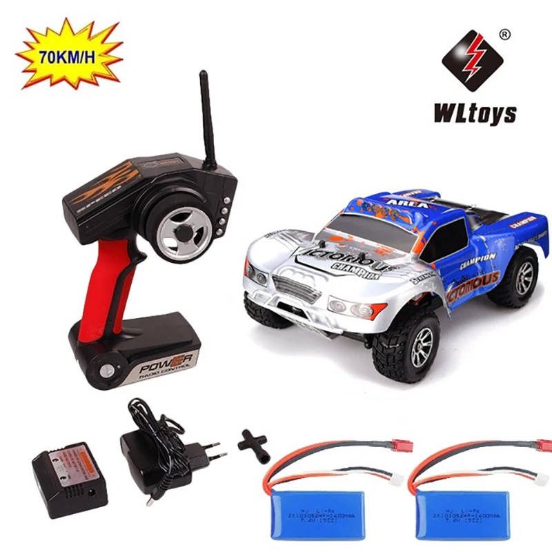 70km/h RC Car WLtoys A969-B 2.4G 1/18 Scale Remote Control Off-road Racing Car High Speed Stunt SUV Toy Gift RC Car Shockproof
70km/h RC Car WLtoys A969-B 2.4G 1/18 Scale Remote Control Off-road Racing Car High Speed Stunt SUV Toy Gift RC Car Shockproof
