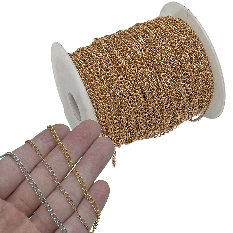 2m/lot Stainless Steel Gold Adjustment Extension Tail Chain Bulk GoldNecklace Extender Width 2.5/3mm Chains DIY Jewelry Making
2m/lot Stainless Steel Gold Adjustment Extension Tail Chain Bulk GoldNecklace Extender Width 2.5/3mm Chains DIY Jewelry Making
