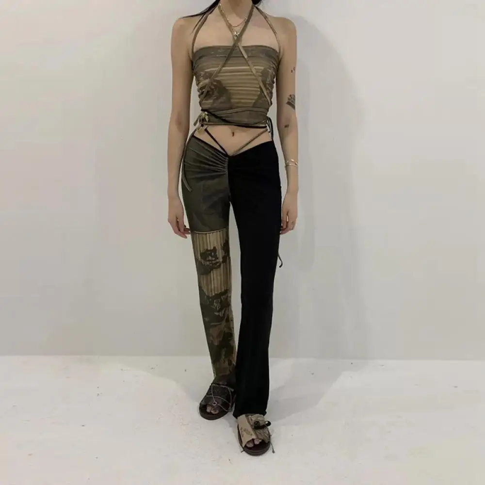 Y2K Bandage Women Straight Pants Solid Elastic High Waist Slim Long Trousers E-girl Fashion Summer Streetwear Sexy Outfits Traf
Y2K Bandage Women Straight Pants Solid Elastic High Waist Slim Long Trousers E-girl Fashion Summer Streetwear Sexy Outfits Traf