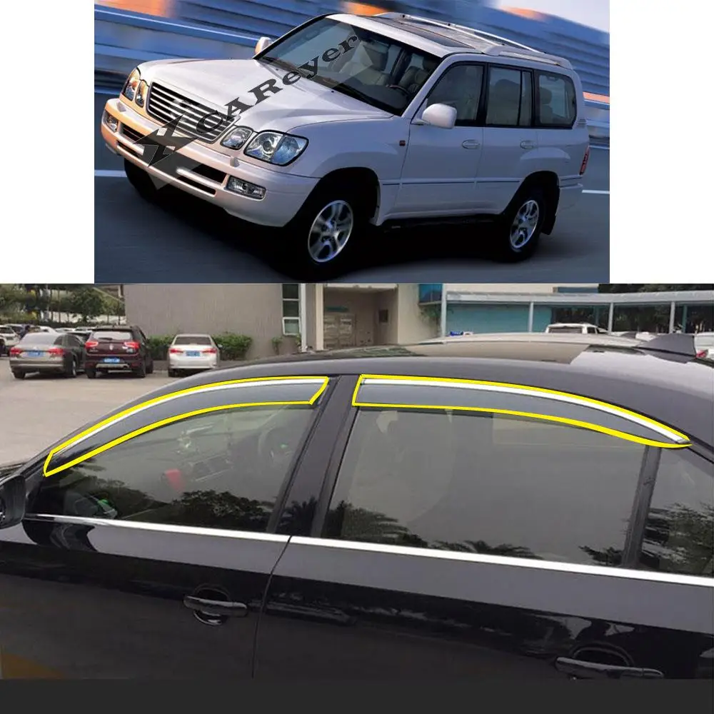 Car Sticker Plastic Window Glass Wind Visor Rain/Sun Smoke Guard Vent Protector For LEXUS LX LX450 LX470 LX570 2003-2007
Car Sticker Plastic Window Glass Wind Visor Rain/Sun Smoke Guard Vent Protector For LEXUS LX LX450 LX470 LX570 2003-2007