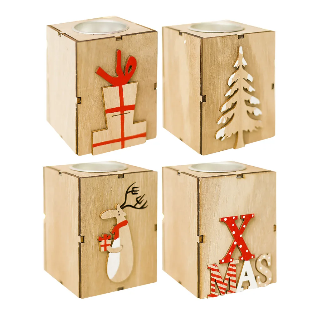 Mini Christmas Candle Holder Exquisite Festive Atmosphere Durable Festival Supplies 3pcs Decoration Cute Creative Wood
Mini Christmas Candle Holder Exquisite Festive Atmosphere Durable Festival Supplies 3pcs Decoration Cute Creative Wood